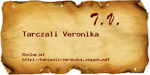 Tarczali Veronika névjegykártya